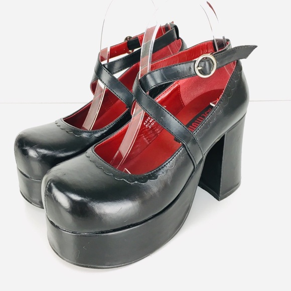 strappy mary jane heels